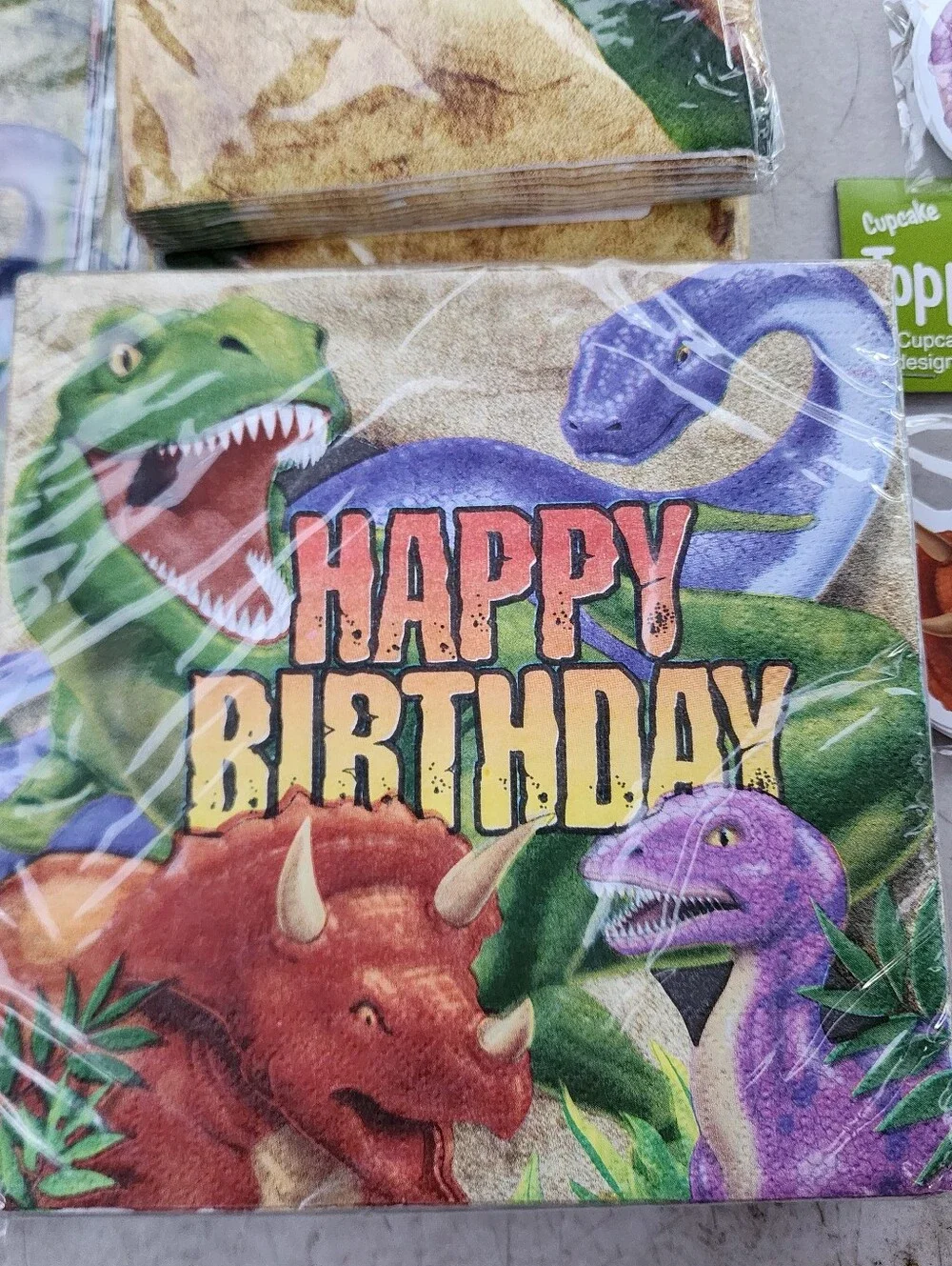 Dinosaur Party Supplies Kit Happy Birthday Decorations